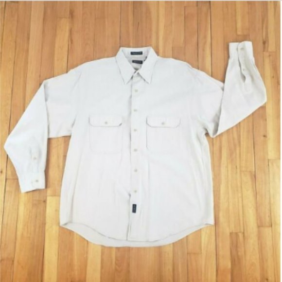GANT Mens Button Up Long Sleeve Sz L Relaxed Soft - Picture 1 of 8